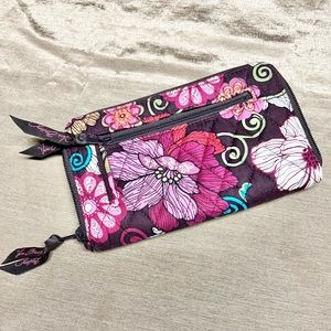 Vera Bradley Wallet in Retired “Mod Floral Pink” Pattern